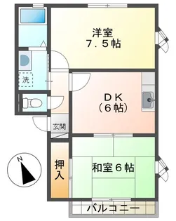 サンコートウィンディア【2階】の間取り