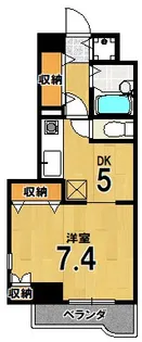 デトム・ワン銀閣寺道【3階】の間取り