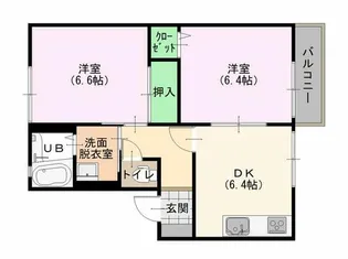 フォーレスyB【2階】の間取り