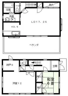 静岡県焼津市北新田【一戸建】の間取り