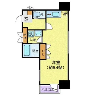 カスタリア大町【6階】の間取り