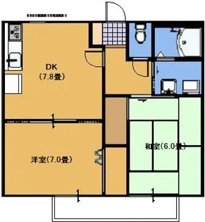 ウェルヴィラNO.1【2階】の間取り