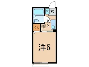 ロ-レルハイム【1階】の間取り