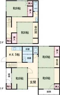 山口県下関市幡生町2【一戸建】の間取り