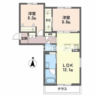 シャーメゾン 星の小径I【1階】の間取り