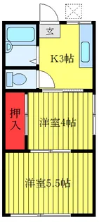 シティハイム正文荘【1階】の間取り