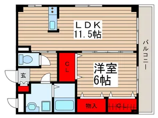 ニューライフ津田沼東【3階】の間取り