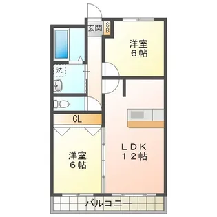 グリーンハイツ2【1階】の間取り