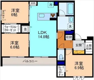 SHポルターナI【3階】の間取り