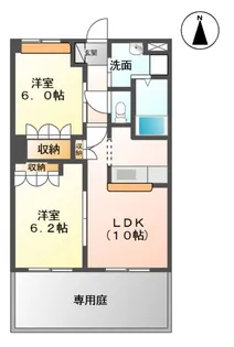 メゾン・フェルベール【1階】の間取り