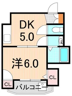 ダンディリオン梅田【2階】の間取り