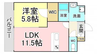 福岡県北九州市八幡西区穴生1【マンション】の間取り