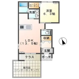 シャトー マリアージュ【1階】の間取り