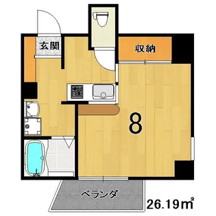 菊岡家 弁財天館【5階】の間取り