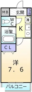 ベルデ堺東【4階】の間取り
