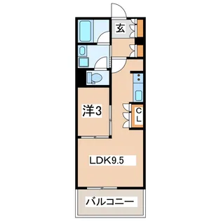 福島県郡山市菜根1【マンション】の間取り