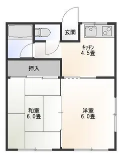 ツカサフラット【1階】の間取り