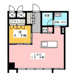 コレクション名駅III【3階】の間取り