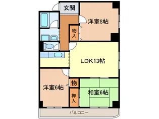 マンション舞【2階】の間取り