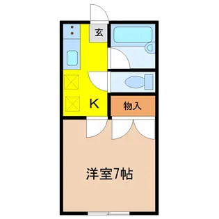 セジュール山田【1階】の間取り