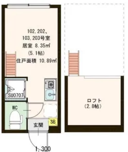 ハーモニーテラス板橋II【1階】の間取り