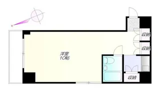 藤和新宿御苑コープII【8階】の間取り