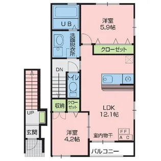 Eternaluce (エターナルーチェ)I【2階】の間取り