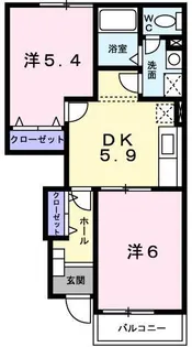 クリサンセマムIII【1階】の間取り