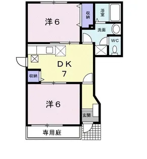 埼玉県北足立郡伊奈町中央4【アパート】の間取り