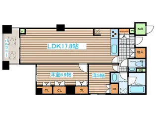 KDXレジデンス西原【2階】の間取り