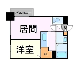 KDXレジデンス南三条【10階】の間取り