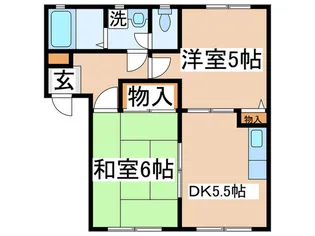 ベラカ-サ白糸台【1階】の間取り