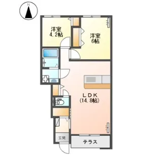 ルアナ【1階】の間取り