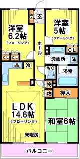 東京都調布市柴崎2【マンション】の間取り