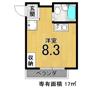 M’S HOUSE 東福寺【3階】の間取り