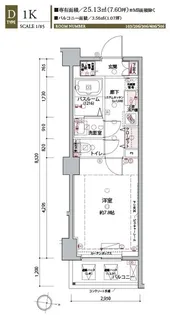 ラグディア麻布十番【3階】の間取り