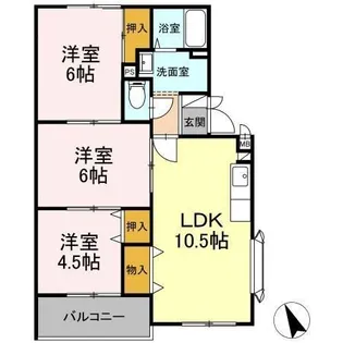 アルベール【2階】の間取り
