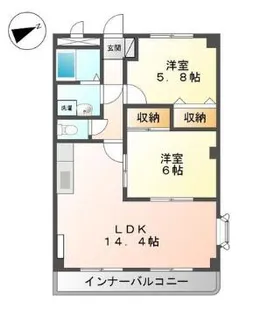 サンフォレスト曙【2階】の間取り