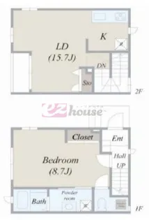 東京都杉並区清水3【一戸建】の間取り