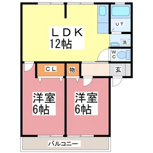 サンライフ大久保【1階】の間取り
