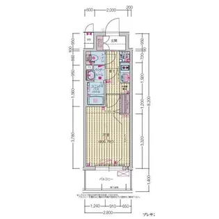 プレサンス鶴舞駅前レジス【11階】の間取り