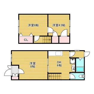 大阪府豊中市豊南町東3【一戸建】の間取り