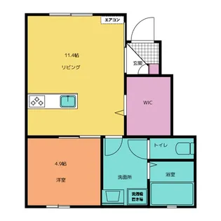 ANIMAL KINGDOM【1階】の間取り