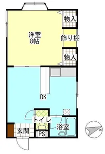 ローズコテージ【1階】の間取り