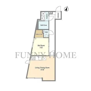東京都目黒区東が丘2【マンション】の間取り