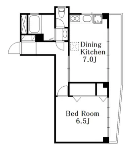 フラットE【4階】の間取り