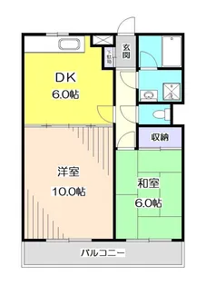 埼玉県所沢市東住吉【マンション】の間取り
