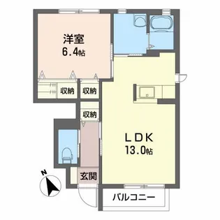 アクア・ドルフィン【1階】の間取り