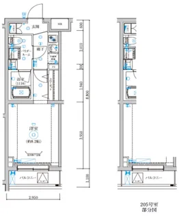 REGOLITH板橋本町【1階】の間取り