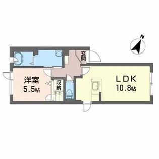 シャーメゾン・グリュック【1階】の間取り